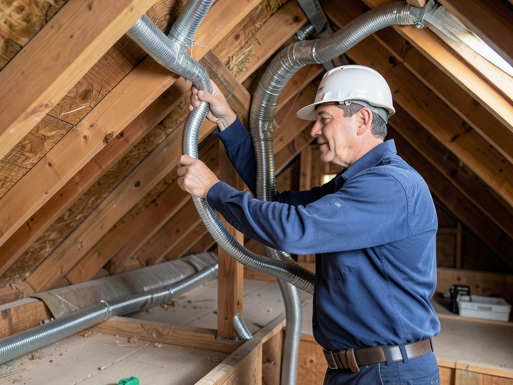 Installing high velocity air conditioning in large