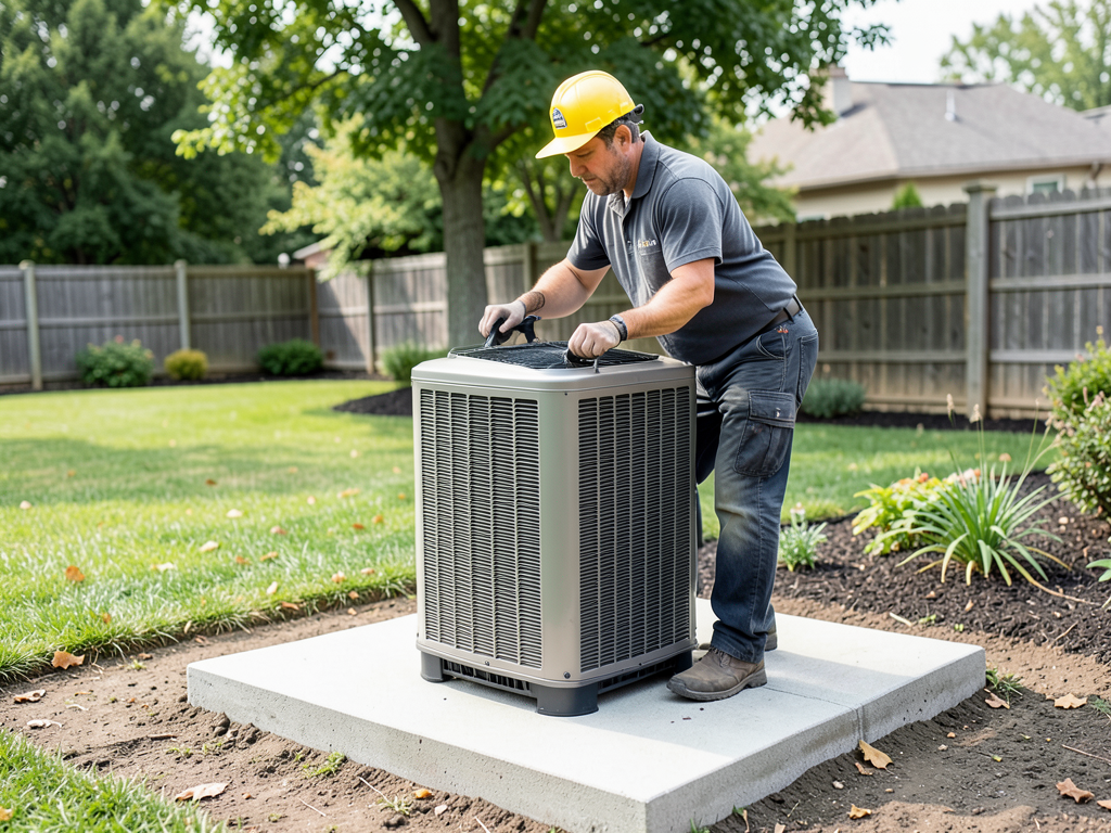 Moving your outdoor AC unit during a backyard redesign in Manor Park