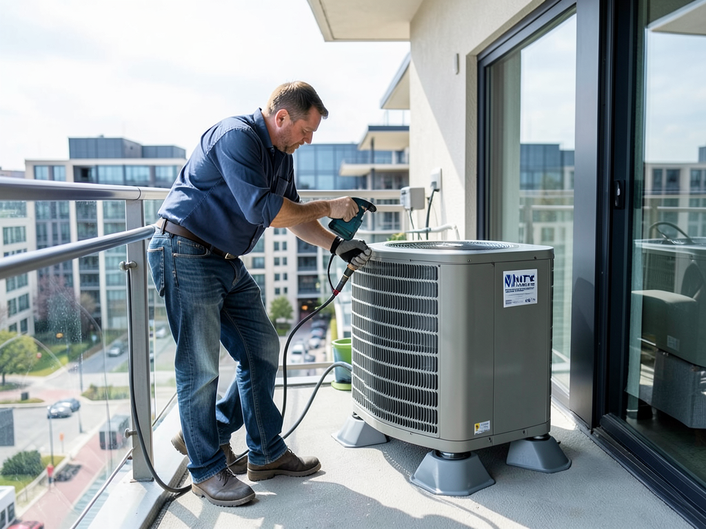 Specialized heat pump installation for navy yard l